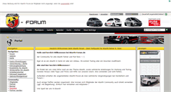 Desktop Screenshot of abarth-forum.de